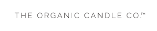 The Organic Candle Co. logo in dark text